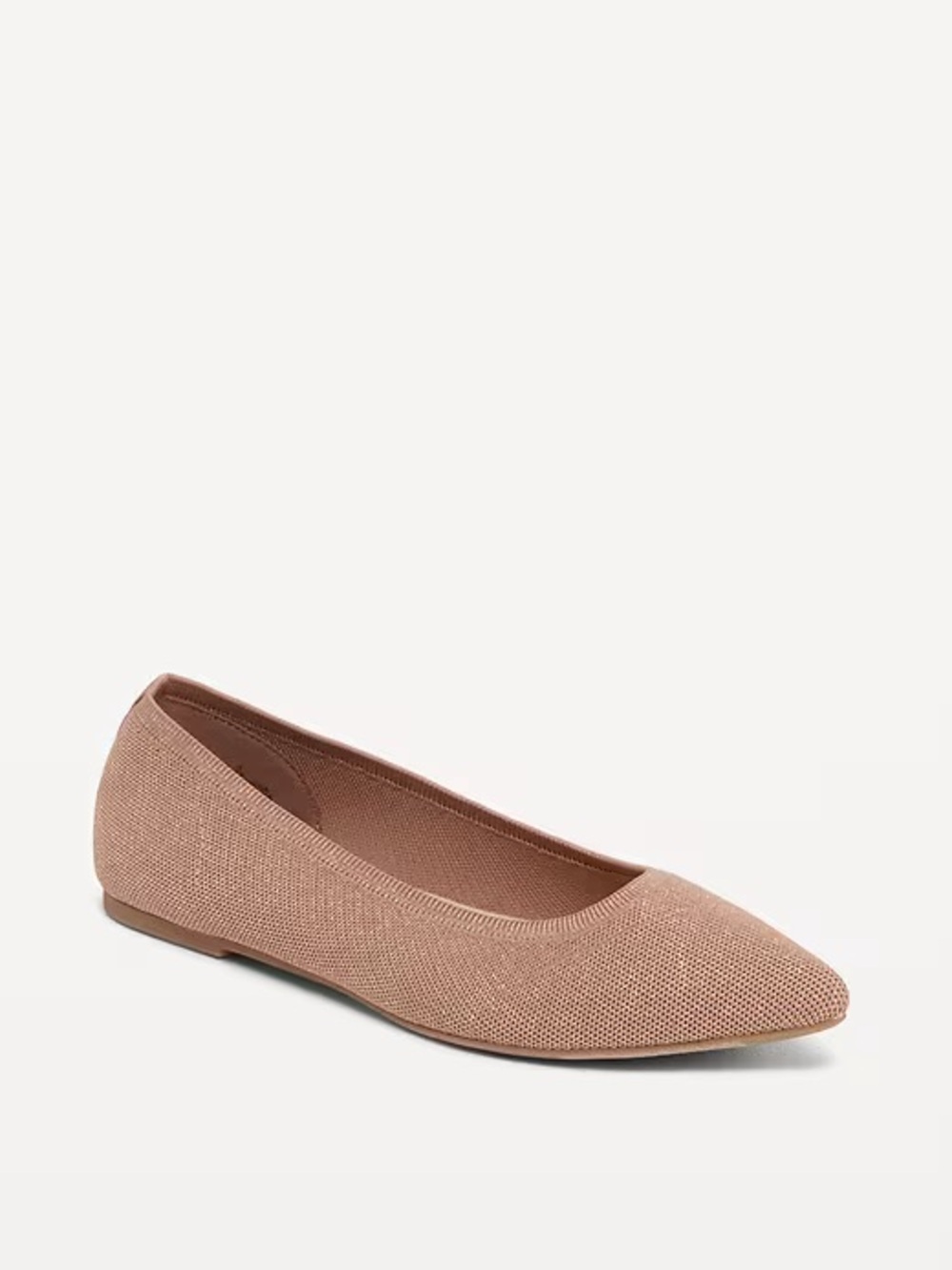 Old Navy Pointed Knit Ballet Flat - Rose Taupe